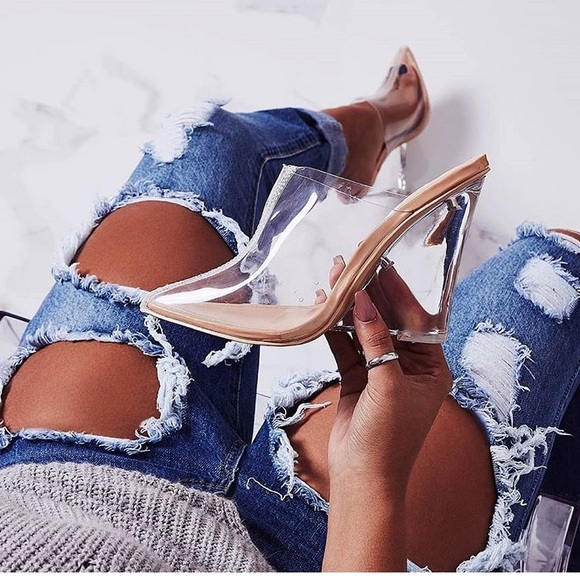 🔥New🔥Hot Cinderella All-Clear Wedge Heels. - Picture 1 of 2